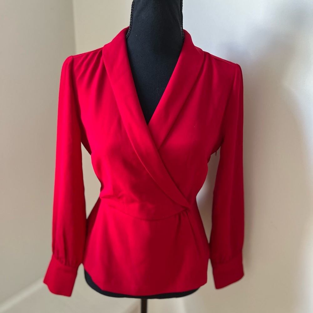 NWT faux wrap blouse